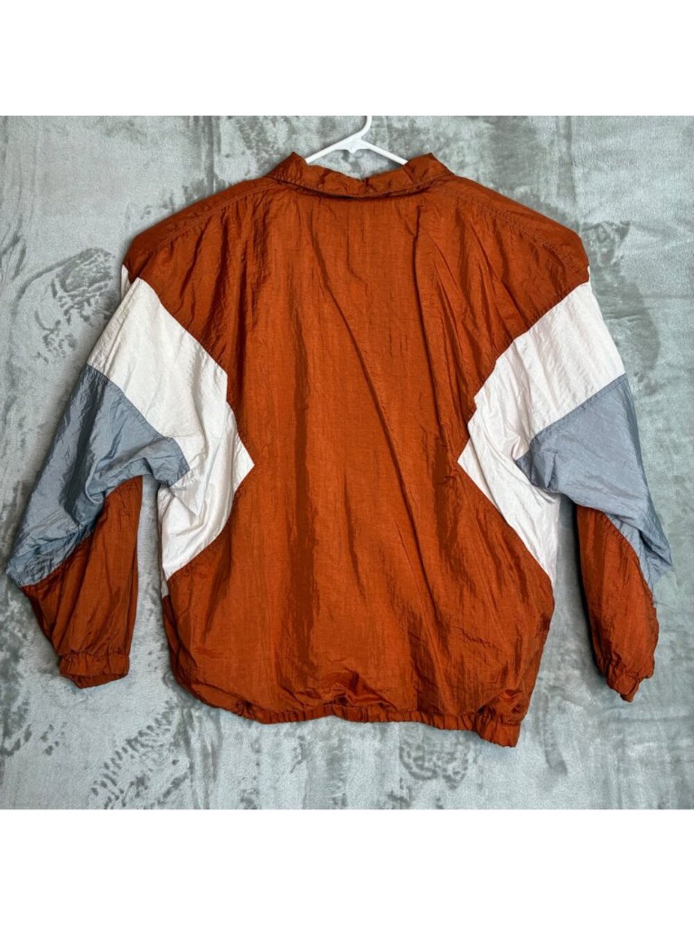 Texas Longhorns Vintage Nylon Tracksuit Jacket & Pants L Orange Gray White - Picture 12 of 12